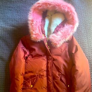 Girls J.Crew Parka - Wine